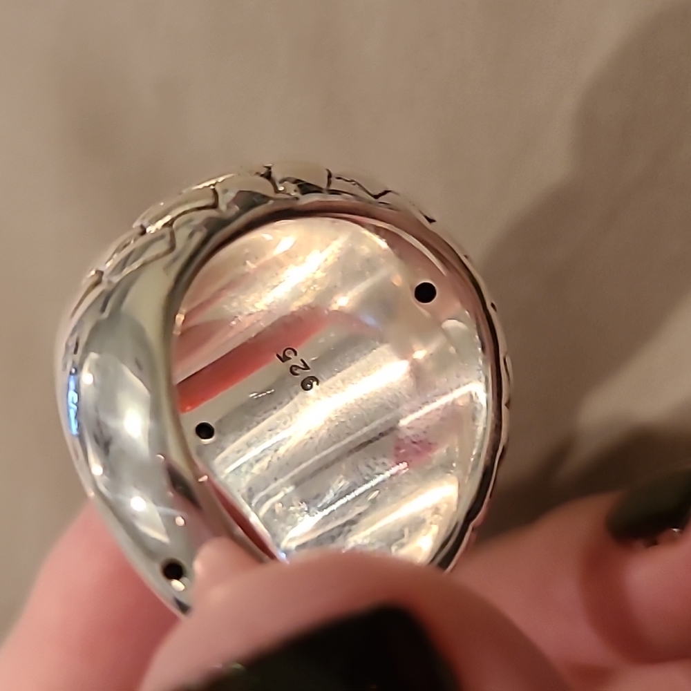 Sterling silver dome weave ring - Picture 4 of 7